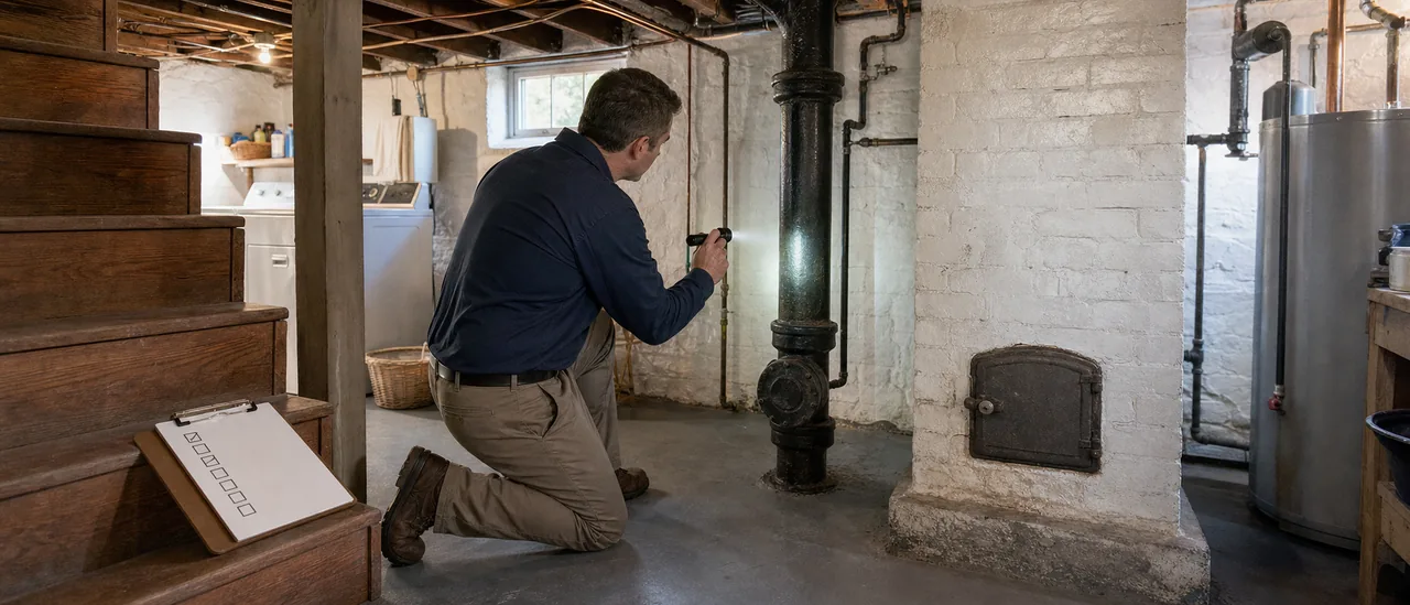 Educational illustration explaining what extra inspections should you get on an older home.