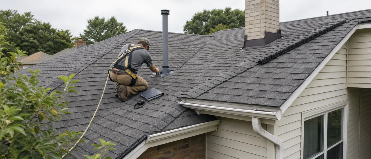 Educational illustration explaining what are signs that a roof inspection was rushed.