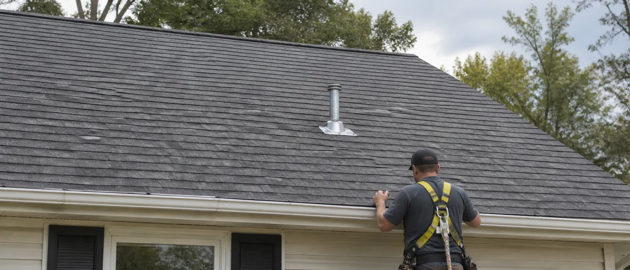 Educational illustration explaining can a storm damage a roof without visible signs.