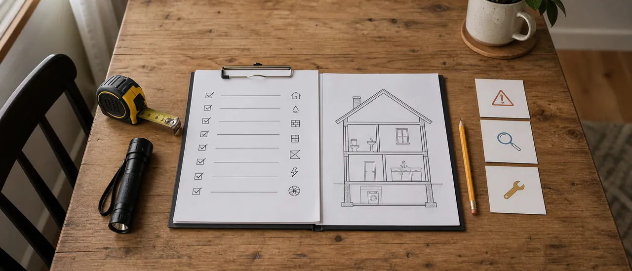 Educational illustration explaining what if the home inspection report reveals problems.