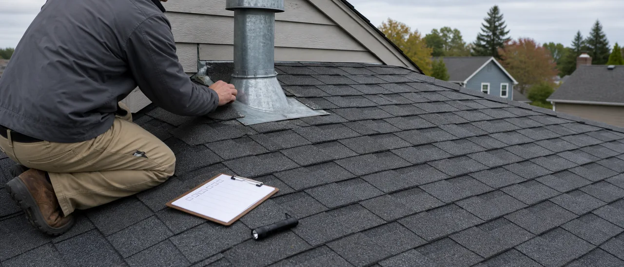 Educational illustration explaining does a roof inspection guarantee the roof will not leak.