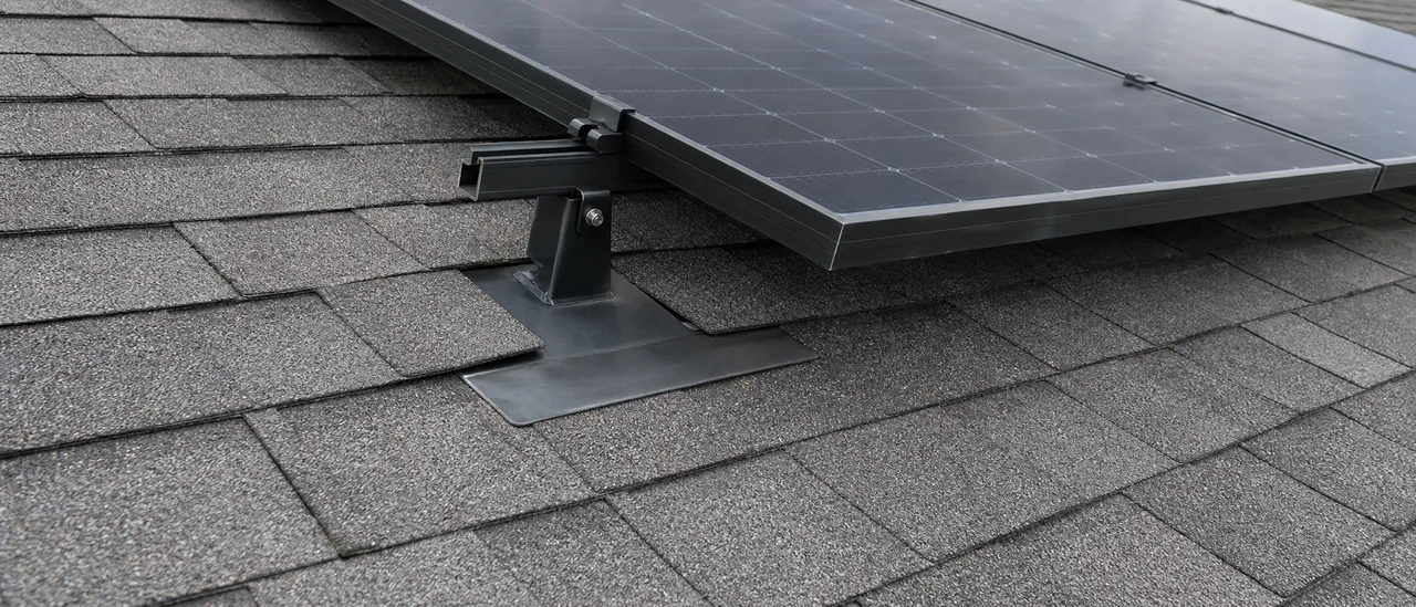 Educational illustration explaining can solar-panel installation cause a roof leak years later.
