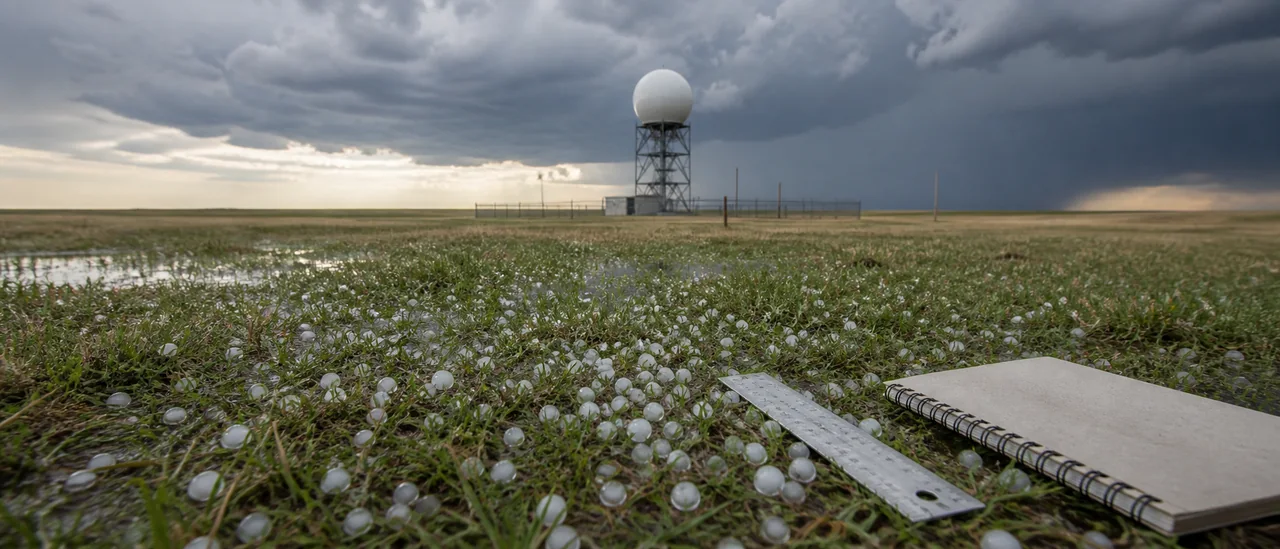 Educational illustration explaining how accurate is hailtrace.