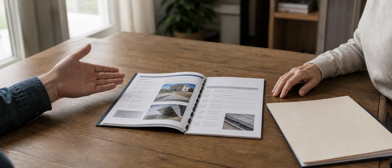 Educational illustration explaining can the seller ask for the inspection report.