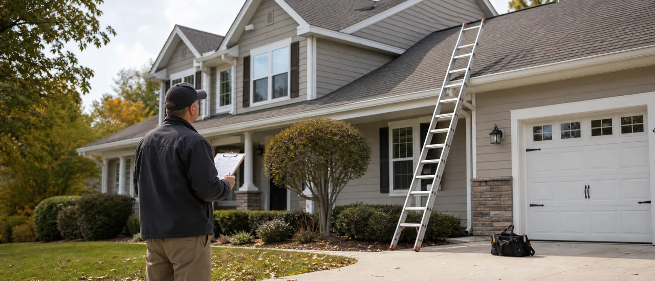 Educational illustration explaining how quickly can i get a roof inspection before closing.