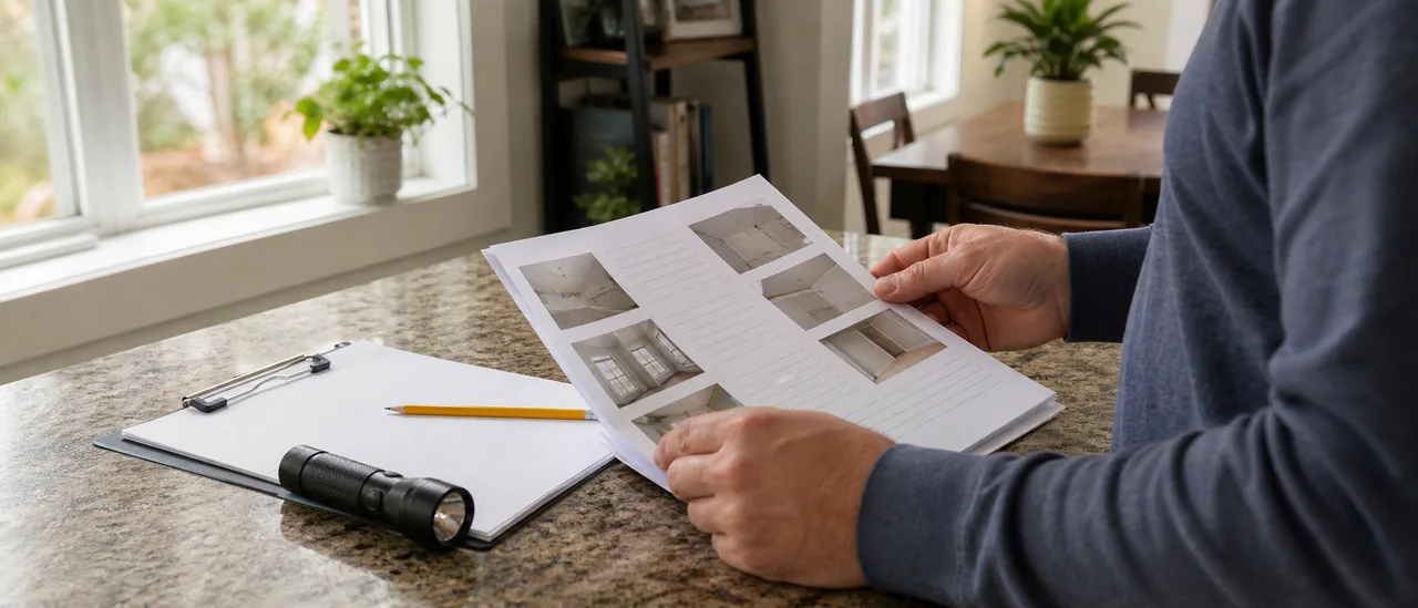 Educational illustration explaining what does as-is mean after a home inspection.