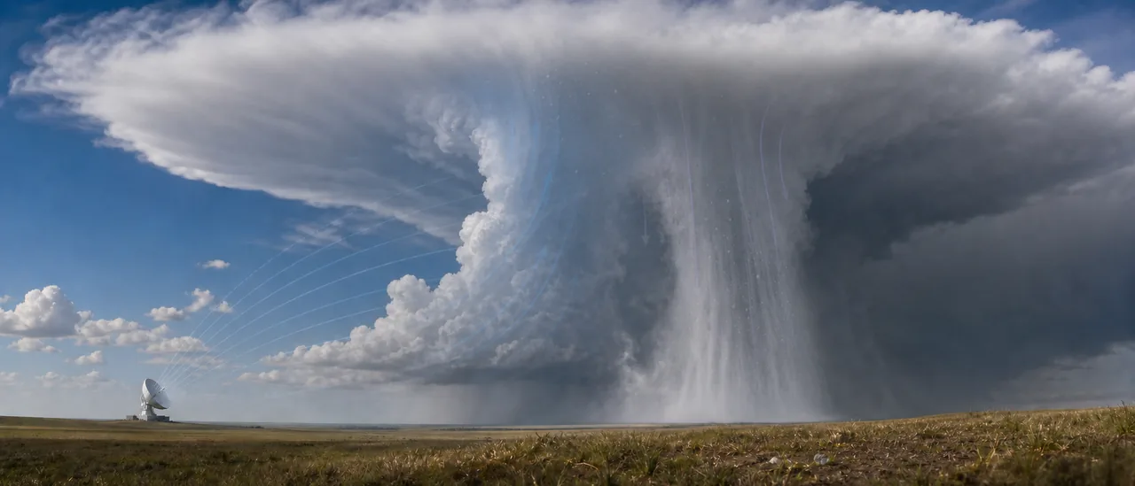 Educational illustration explaining how do meteorologists predict hail.