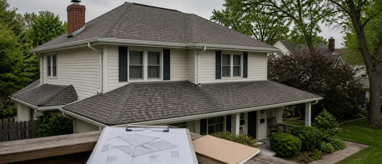 Educational illustration explaining should i replace my roof before selling my house.