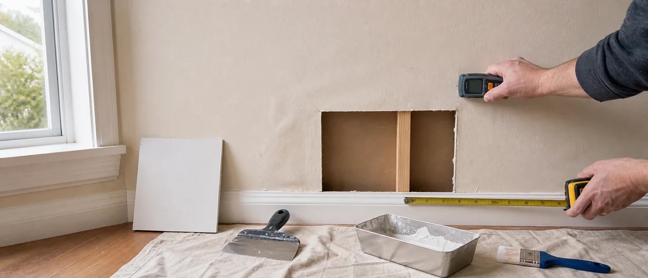 Educational illustration explaining how much does it cost to fix soft drywall.
