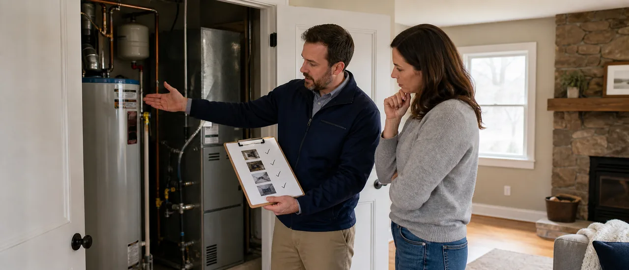 Educational illustration explaining can a home inspector tell you whether to buy the house.