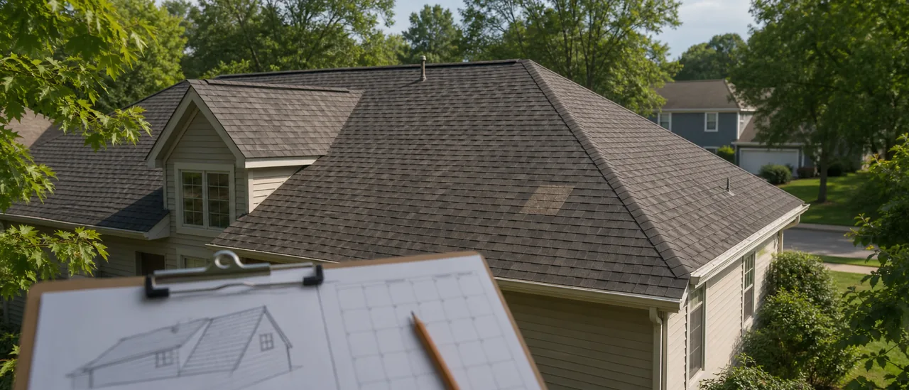 Educational illustration explaining when should i start budgeting for a new roof.
