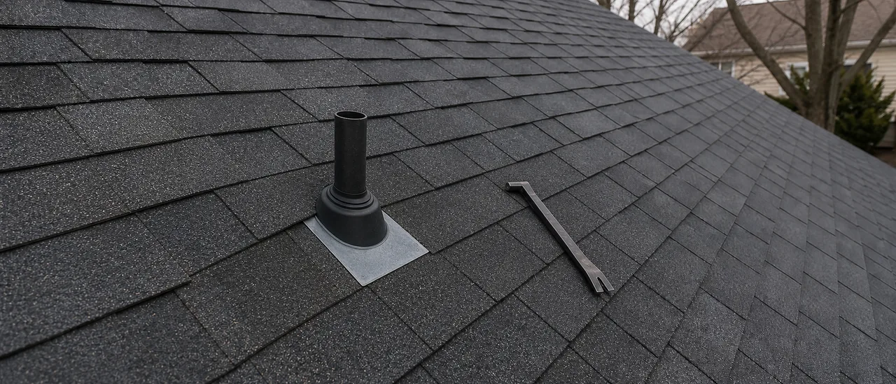 Educational illustration explaining can a single roof leak be repaired without replacement.