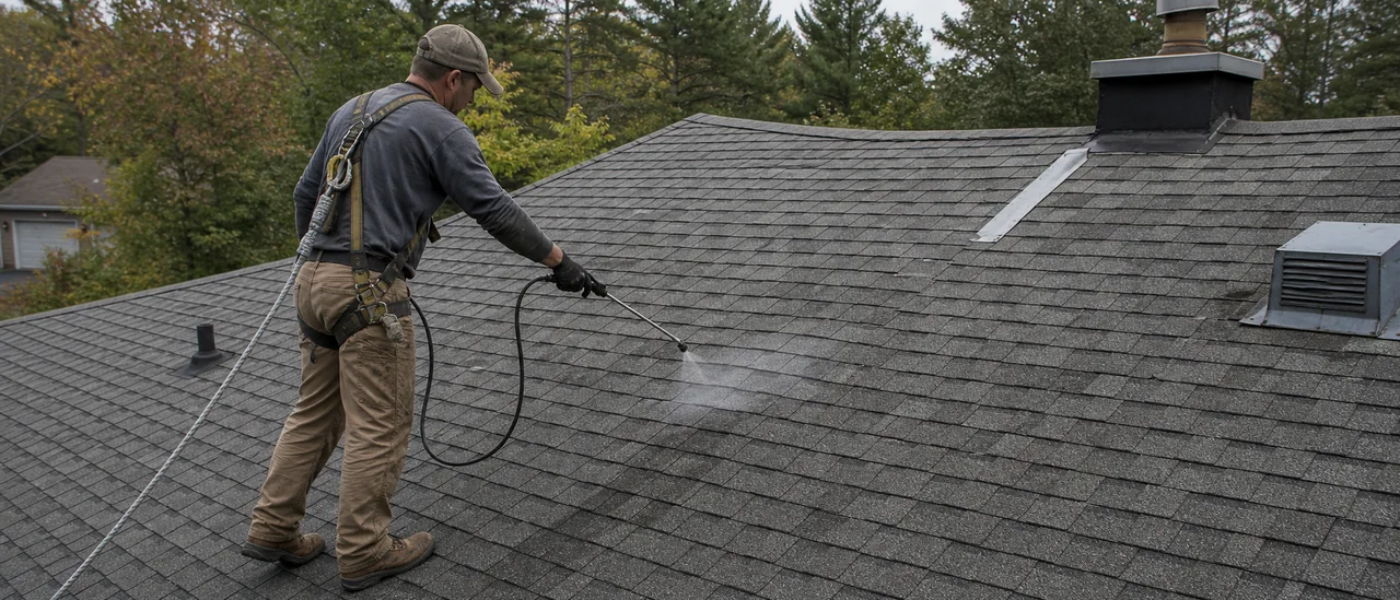 Educational illustration explaining can shingle rejuvenation extend roof life.