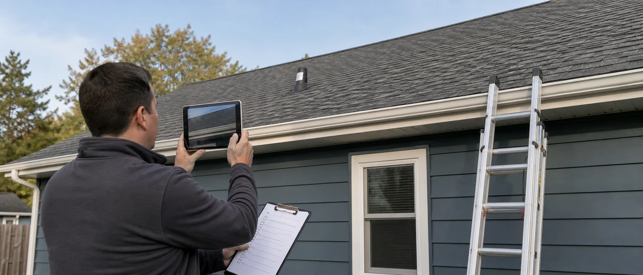 Educational illustration explaining what happens if i cannot attend the roof inspection.