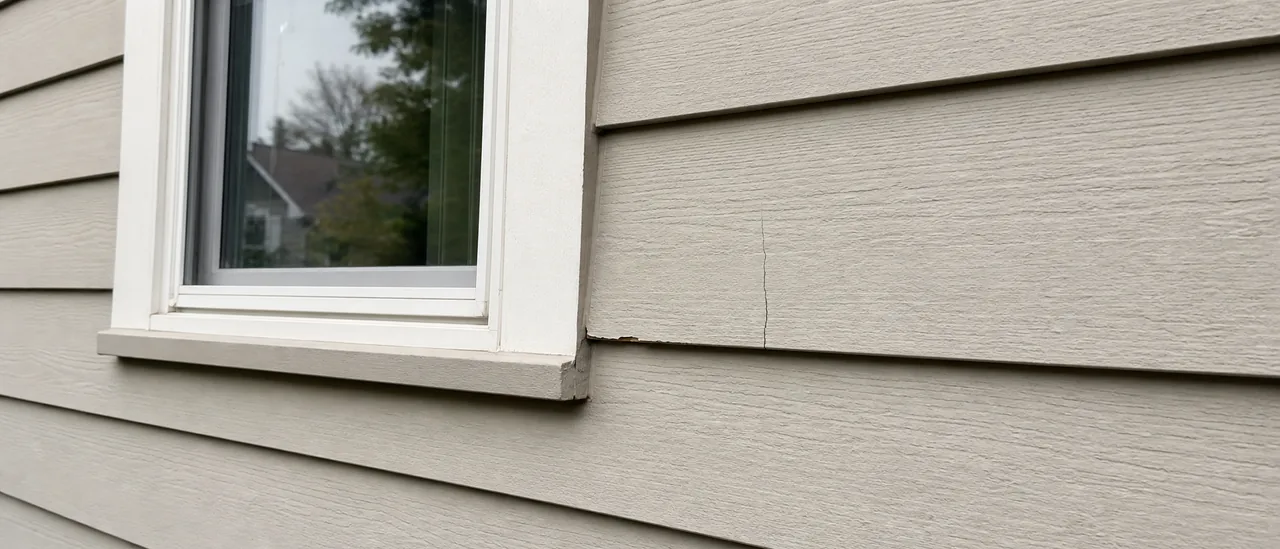 Educational illustration explaining what does damaged exterior siding mean on a home inspection.