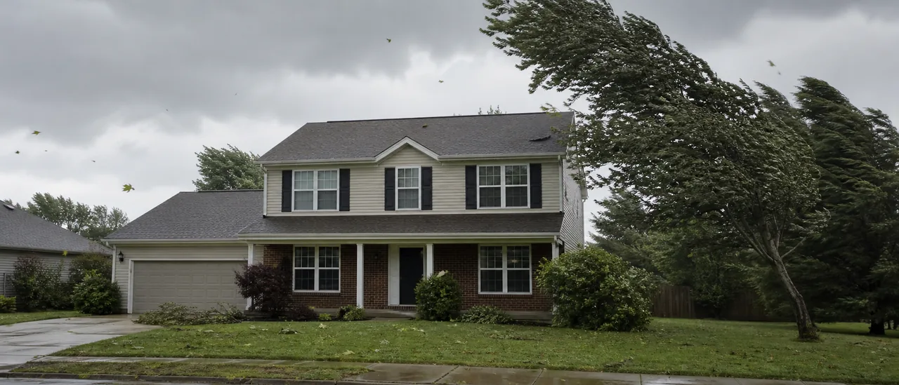 Educational illustration explaining can a house withstand 70 mph winds.