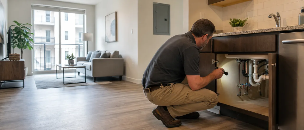 Educational illustration explaining what does a condo inspection include.