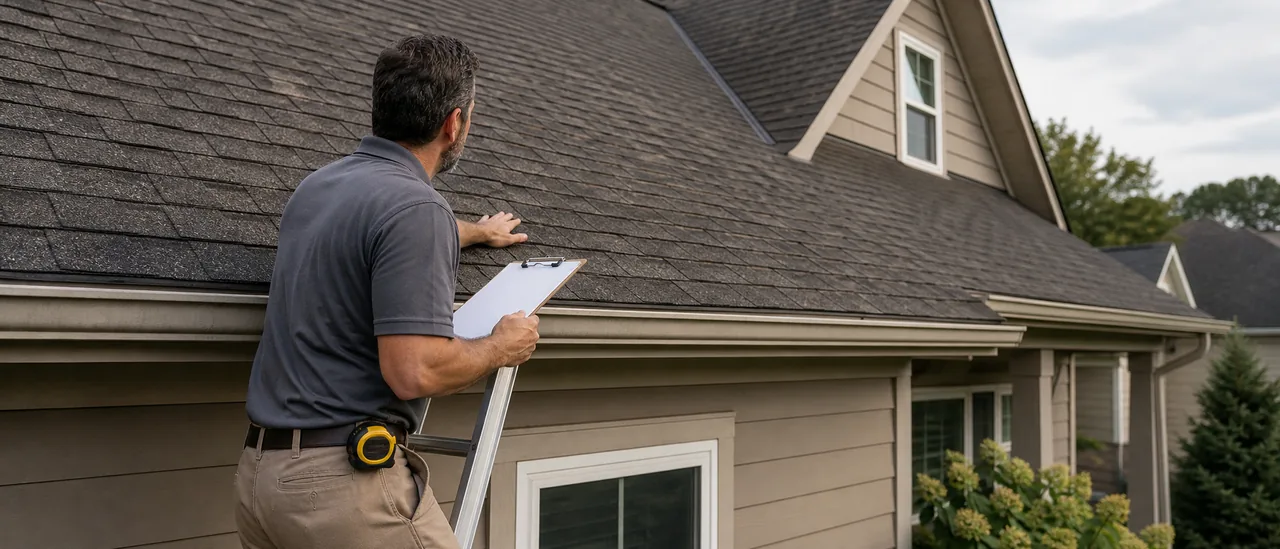 Educational illustration explaining can an insurer require a separate roof-life certification.