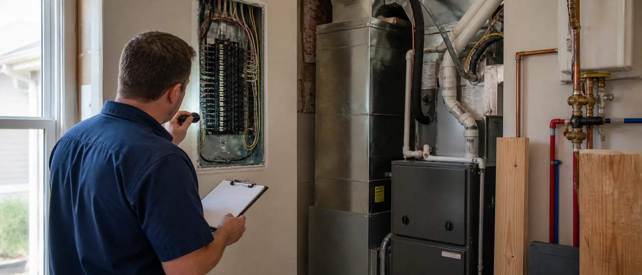 Educational illustration explaining what is an 11-month warranty inspection and what does it include.