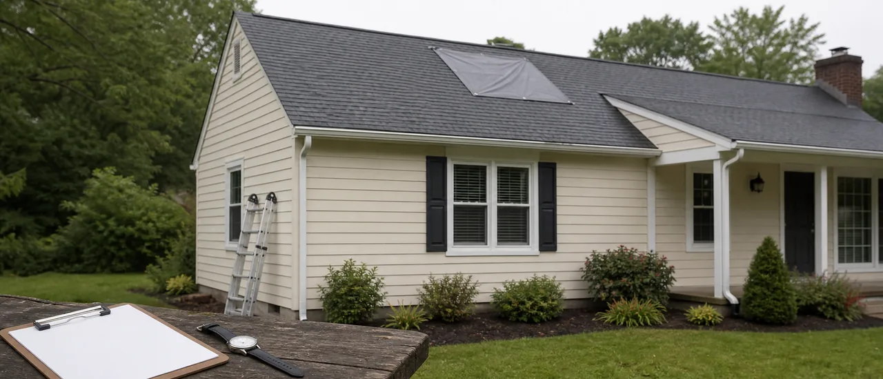 Educational illustration explaining will an insurer give me time to repair the roof.