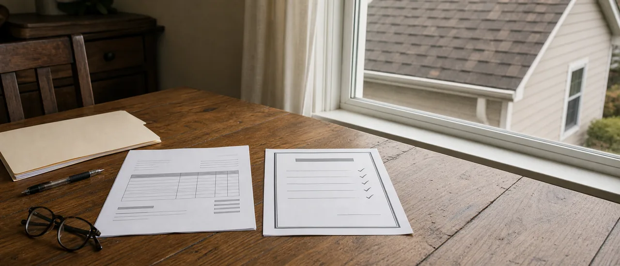 Educational illustration explaining should the seller provide roof invoices and warranties.