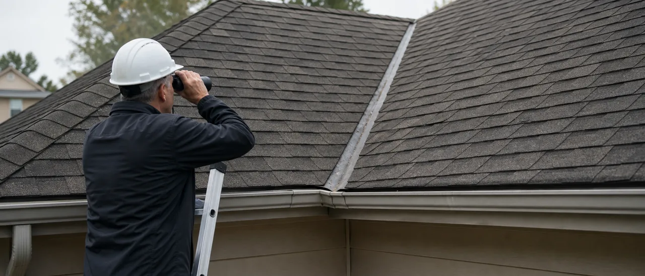 Educational illustration explaining how do inspectors examine roof valleys.