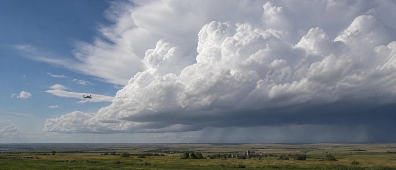 Educational illustration explaining can hailstorms be created artificially.