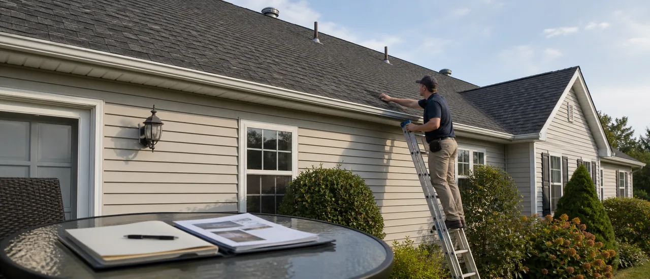 Educational illustration explaining should a seller get a pre-listing roof inspection.