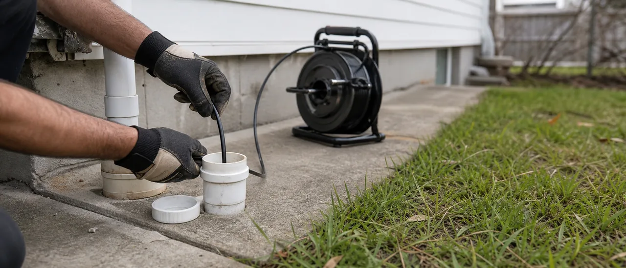 Educational illustration explaining what do main sewer line defects mean on a home inspection.