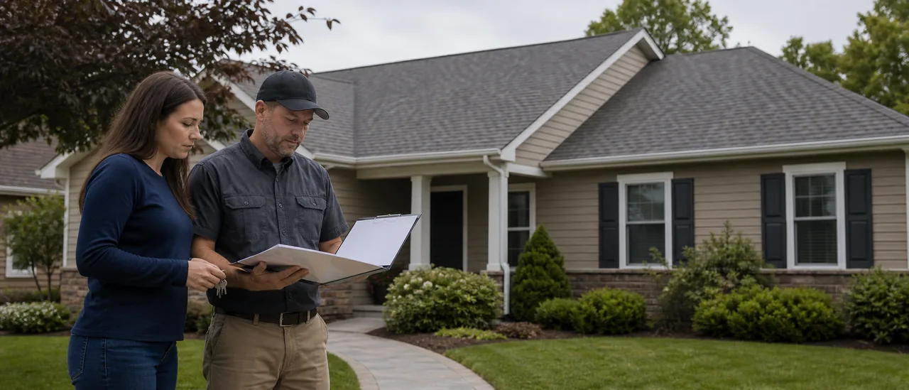 Educational illustration explaining is a roof warranty transferable to a buyer.
