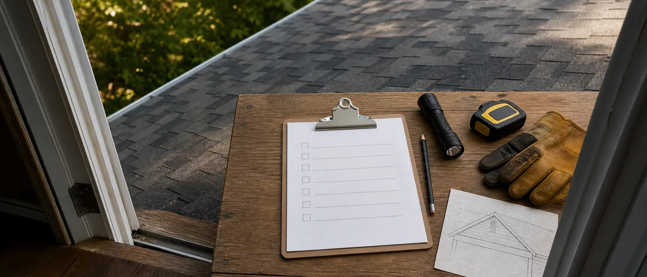Educational illustration explaining what should a roof inspection agreement include.