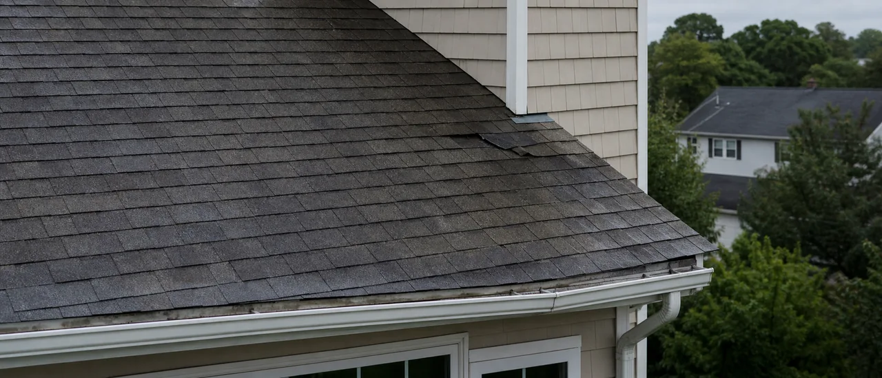 Educational illustration explaining can wind damage cause a leak months later.