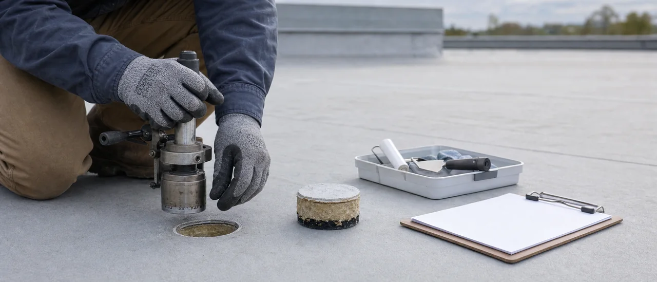 Educational illustration explaining when is destructive roof testing necessary.