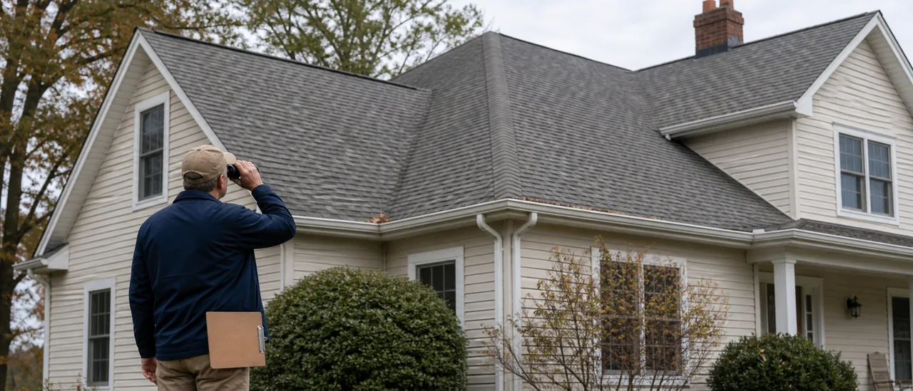 Educational illustration explaining how often should a roof be inspected.