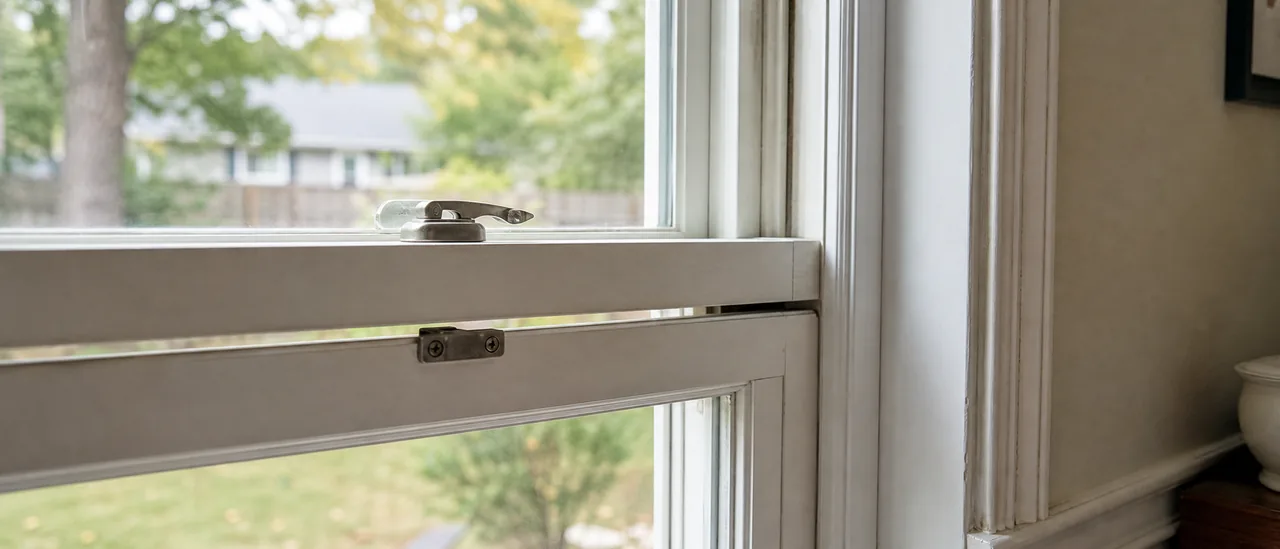 Educational illustration explaining what do windows that do not lock mean on a home inspection.