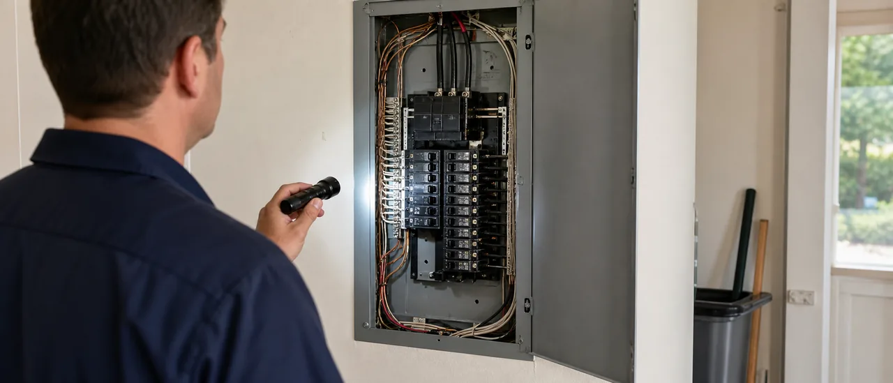 Educational illustration explaining what do overfused circuits mean on a home inspection.