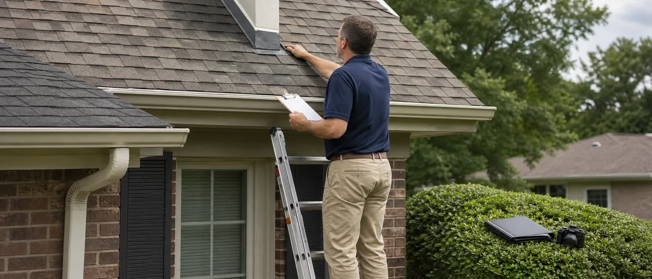 Educational illustration explaining can a buyer request a roof reinspection after repairs.